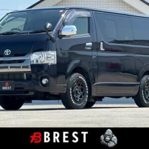 2016 Toyota Hiace Van black diesel used car Japan export
