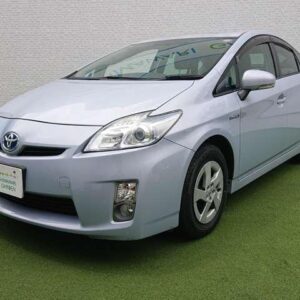 2010 Toyota Prius silver hybrid used car Japan export