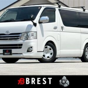 2011 Toyota Hiace Van white diesel used car Japan export