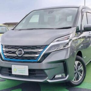 2021 Nissan Serena gray hybrid used car Japan export