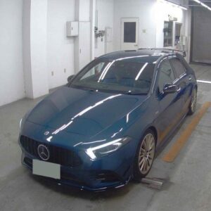 2019 Mercedes Amg A-Class blue gasoline used car Japan export