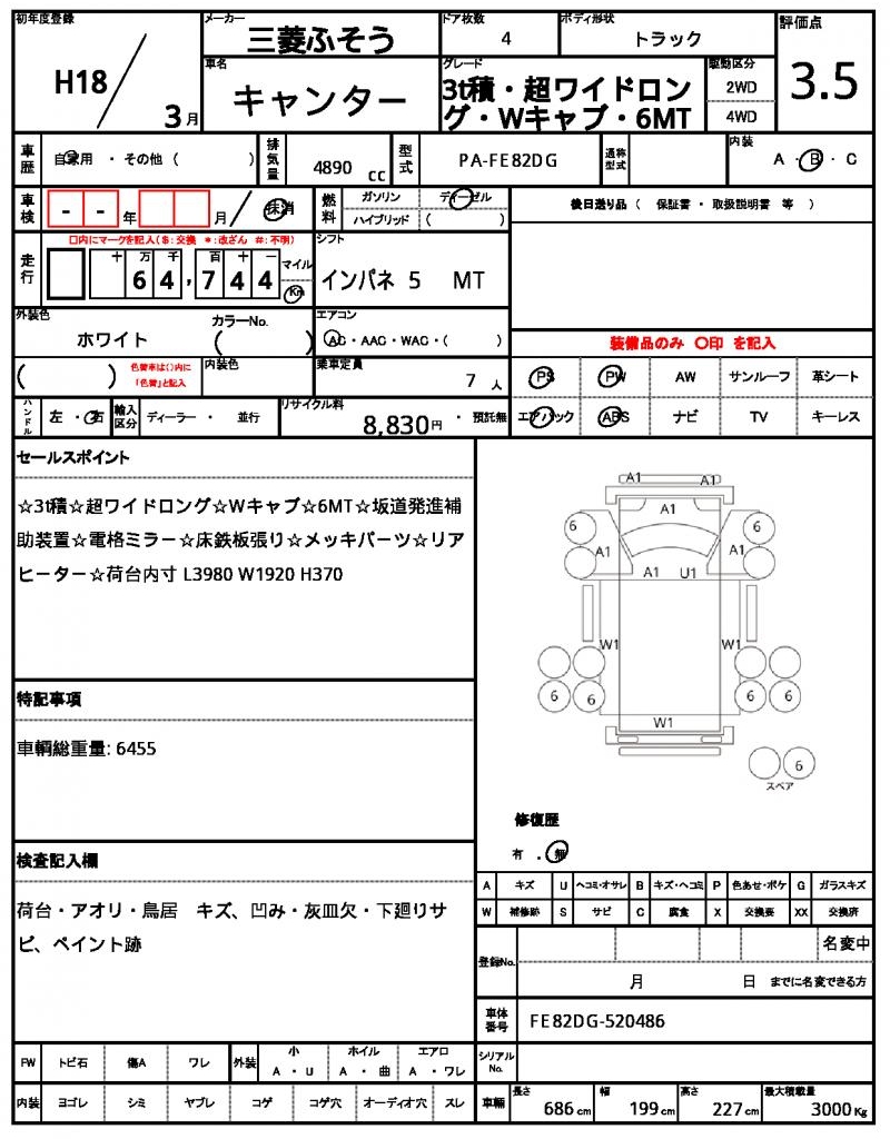 Ref:AUX-23616327 MITSUBISHI FUSO CANTER 2006 21 Ref:AUX-23616327 MITSUBISHI FUSO CANTER 2006 - Image 21