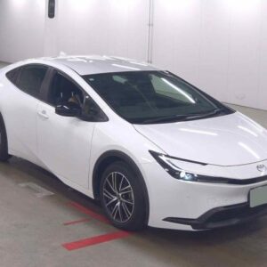 2023 Toyota Prius white gasoline used car Japan export