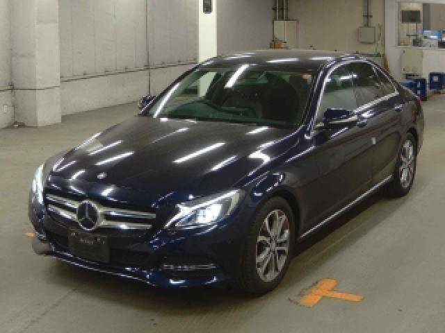Ref:AUX-23620843 MERCEDES BENZ C-CLASS 2015 1 2015 Mercedes Benz C-Class blue gasoline used car Japan export