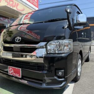 2023 Toyota Hiace Van black diesel used car Japan export