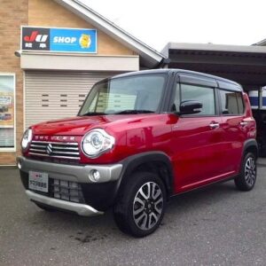 2016 Suzuki Hustler red hybrid used car Japan export