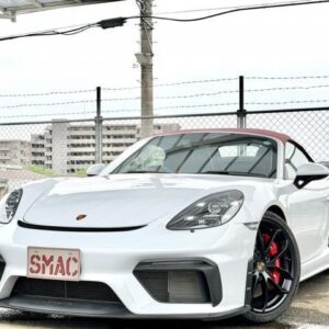 2021 Porsche 718 Spyder white gasoline used car Japan export