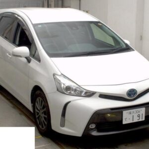 2020 Toyota Prius Alpha white gasoline used car Japan export