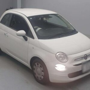 2021 Fiat 500 white gasoline used car Japan export