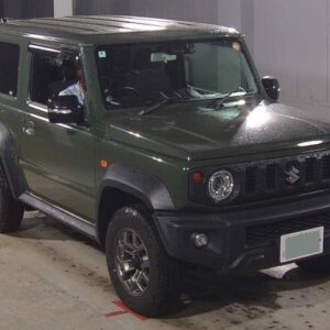 2018 Suzuki Jimny Sierra green gasoline used car Japan export