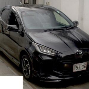2021 Toyota Yaris black gasoline used car Japan export