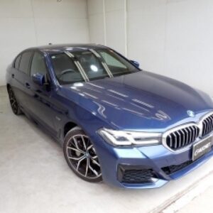 2022 Bmw 5 Series blue hybrid used car Japan export