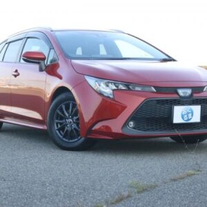 2021 Toyota Corolla Touring orange hybrid used car Japan export