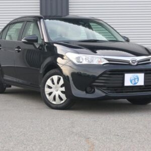 2017 Toyota Corolla Axio black gasoline used car Japan export