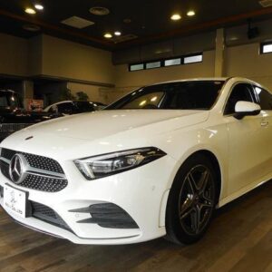 2020 Mercedes Benz A-Class white gasoline used car Japan export
