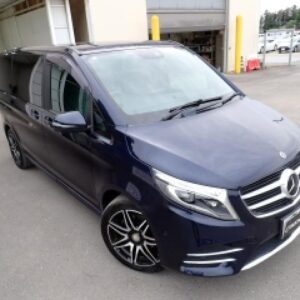2017 Mercedes Benz V-Class blue diesel used car Japan export