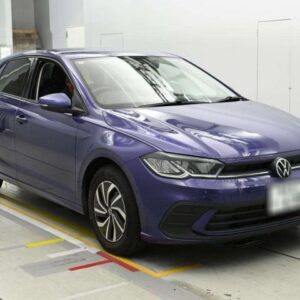 2022 Volkswagen Polo blue gasoline used car Japan export