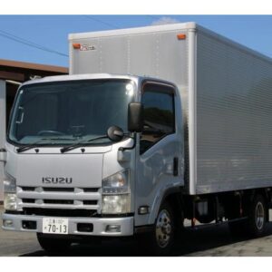 2014 Isuzu Elf Truck silver diesel used car Japan export