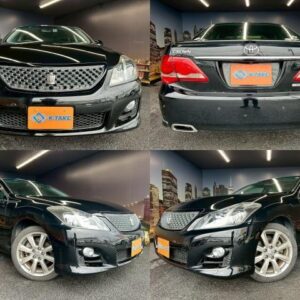 2009 Toyota Crown black gasoline used car Japan export