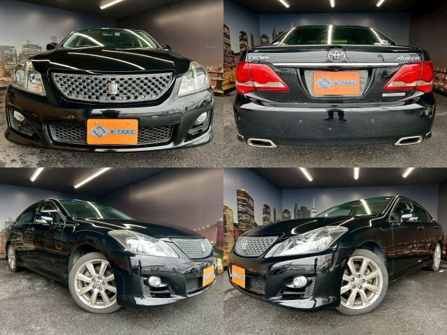 Ref:AUX-23655084 TOYOTA CROWN 2009 1 2009 Toyota Crown black gasoline used car Japan export
