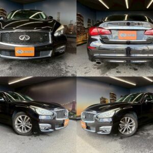 2015 Nissan Fuga black gasoline used car Japan export