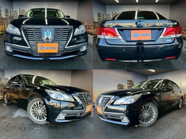 Ref:AUX-23655181 TOYOTA CROWN HYBRID 2013 1 2013 Toyota Crown Hybrid black gasoline used car Japan export