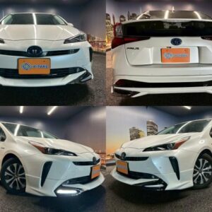 2019 Toyota Prius white gasoline used car Japan export