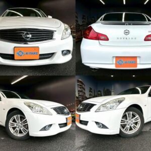 2012 Nissan Skyline white gasoline used car Japan export