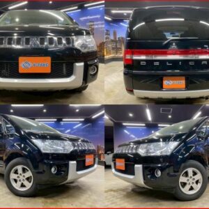 2013 Mitsubishi Delica D:5 black gasoline used car Japan export