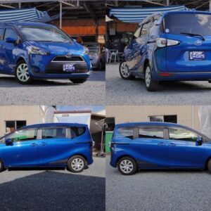 2016 Toyota Sienta blue gasoline used car Japan export