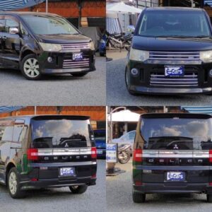 2007 Mitsubishi Delica D:5 black gasoline used car Japan export