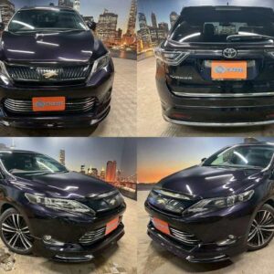 2015 Toyota Harrier black gasoline used car Japan export