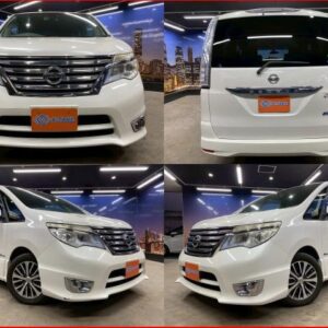 2015 Nissan Serena pearl gasoline used car Japan export