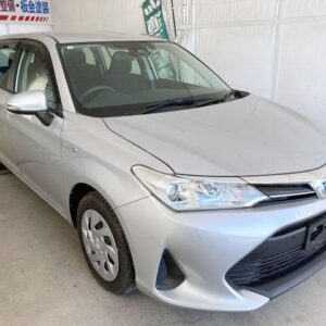 2020 Toyota Corolla Fielder silver hybrid used car Japan export