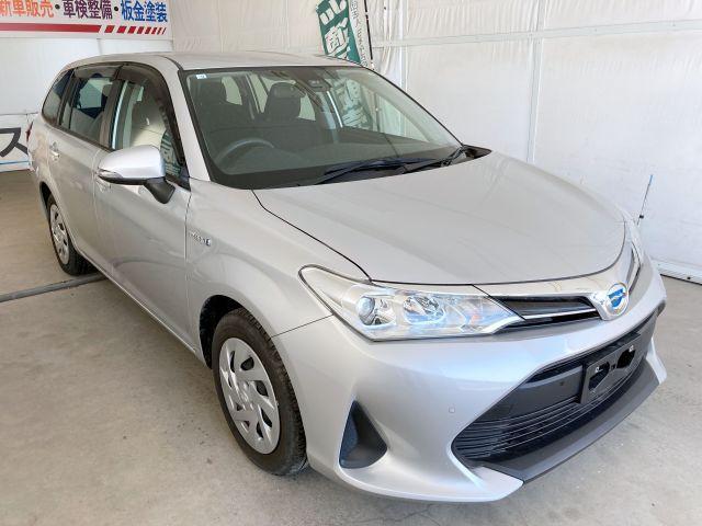 Ref:AUX-23656226 TOYOTA COROLLA FIELDER 2020 1 2020 Toyota Corolla Fielder silver hybrid used car Japan export