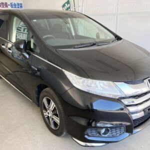 2017 Honda Odyssey Hybrid black hybrid used car Japan export