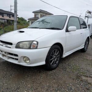 1998 Toyota Starlet white gasoline used car Japan export
