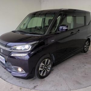 2015 Suzuki Solio Bandit purple hybrid used car Japan export