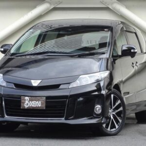 2013 Toyota Estima black gasoline used car Japan export