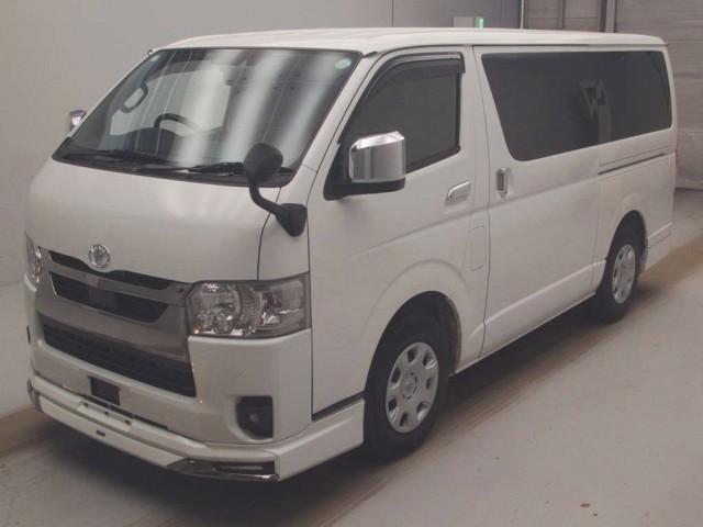 Ref:AUX-23694659 TOYOTA HIACE VAN 2025 1 2025 Toyota Hiace Van pearl diesel used car Japan export