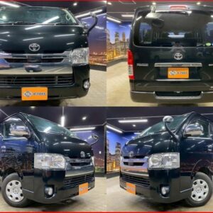 2019 Toyota Hiace Van black gasoline used car Japan export