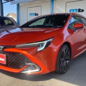 2023 Toyota Corollasport orange gasoline used car Japan export