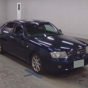 2002 Nissan Gloria blue gasoline used car Japan export