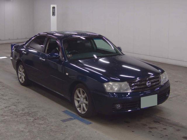 Ref:AUX-23696066 NISSAN GLORIA 2002 1 2002 Nissan Gloria blue gasoline used car Japan export
