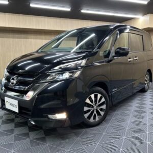 2018 Nissan Serena black gasoline used car Japan export