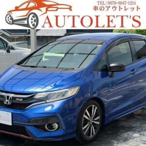 2017 Honda Fit blue gasoline used car Japan export