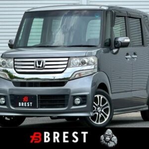 2013 Honda N-Box Custom gray gasoline used car Japan export