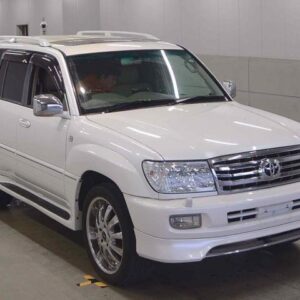 2007 Toyota Land Cruiser 100 pearl gasoline used car Japan export