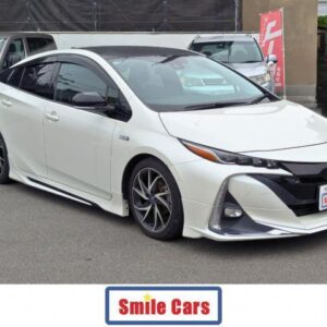 2017 Toyota Prius Phv white hybrid used car Japan export