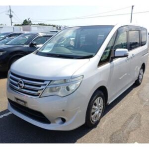2015 Nissan Serena silver gasoline used car Japan export